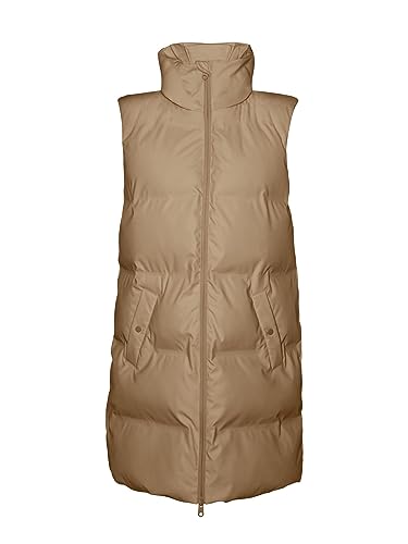 VERO MODA Kamizelka damska z długim rękawem, Tigers Eye, S