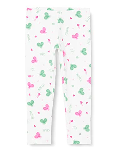 United Colors of Benetton Dziewczęce modelujące legginsy, bianco a fantasia 66y, 82 cm