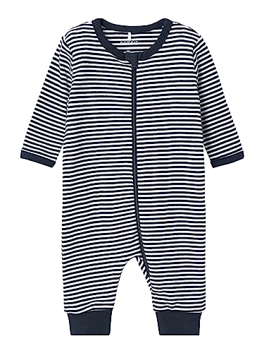 NAME IT Unisex Nbnnightsuit Zip Y/D Core Noos śpioszki do spania, Dark Sapphire, 92