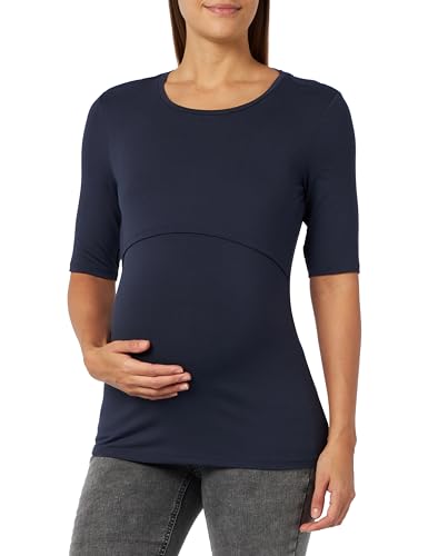 Noppies Damski Juli Nursing Bi-Stretch Top Ss T-Shirt, Night - N146, XL