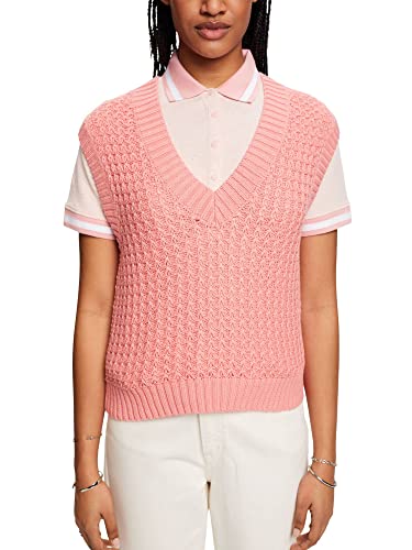 ESPRIT Damski sweter 023EE1I314, 670/różowy, L, 670/różowy, L