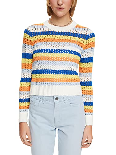 ESPRIT Damski sweter 013EE1I315, 113/OFF White 4, XL, 113/Off White 4, XL