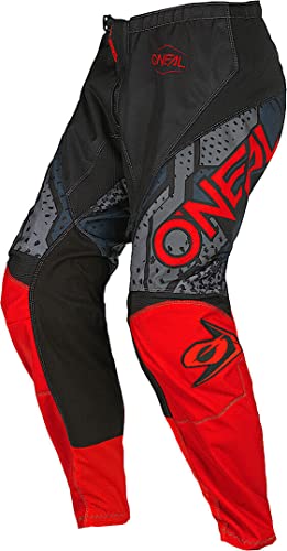 O'NEAL | Spodnie motocrossowe | Enduro MX | Odpowiedni dla maksymalnego zakresu ruchu, lekki, oddychający i trwały design | Element Pants Camo V.22 | Dorośli | Black Red | Rozmiar 30/46