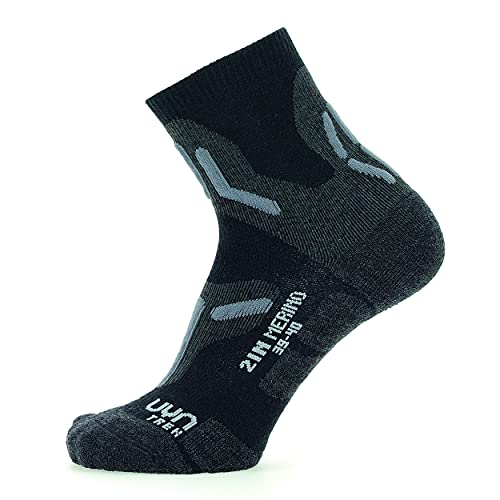 UYN Damskie Lady Trekking 2 w Merino Socks skarpety turystyczne, czarne/szare, rozmiar uniwersalny