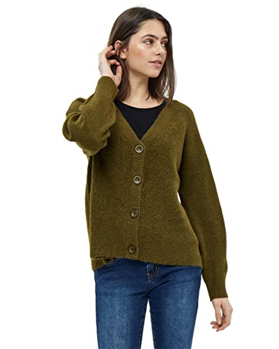 Desires Damski kardigan Elis Rib, Martini Olive Melange, XS