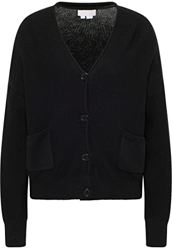 RISA Kardigan z guzikami damski 25825311, czarny, XL-XXL