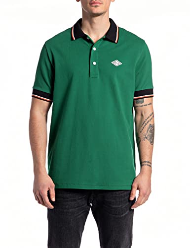 Replay Męska koszula polo M3071A, 880 niebieska, XL