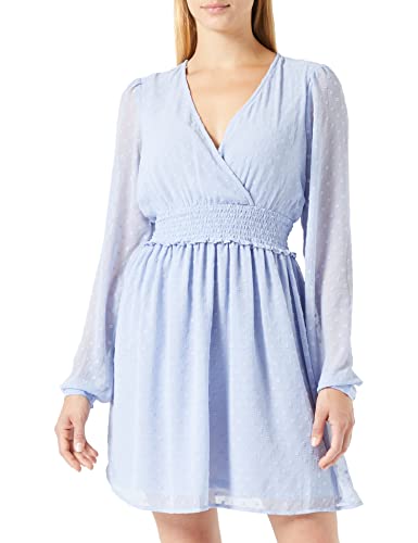 ONLY Damska sukienka Onlella Lyng Ls WVN Cs szyfonowa, Eventide, 3XL