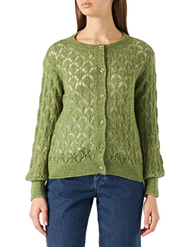 JdY Women's JDYLETTY L/S Structure Kardigan KNT kurtka dzianinowa, Iguana/szczegóły: melanż, M, Iguana/Szczegóły: melanż, M