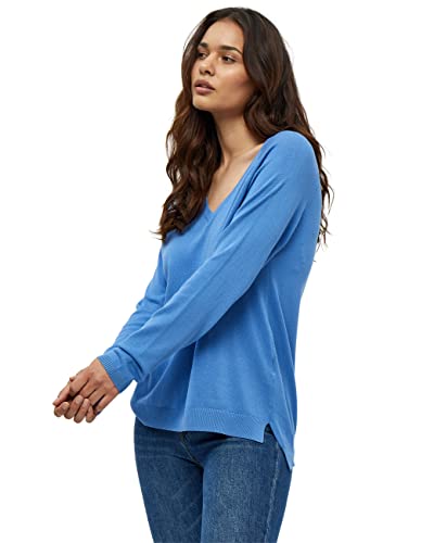 Peppercorn Damski sweter z dekoltem w serek, 2993 Marina Blue, XL