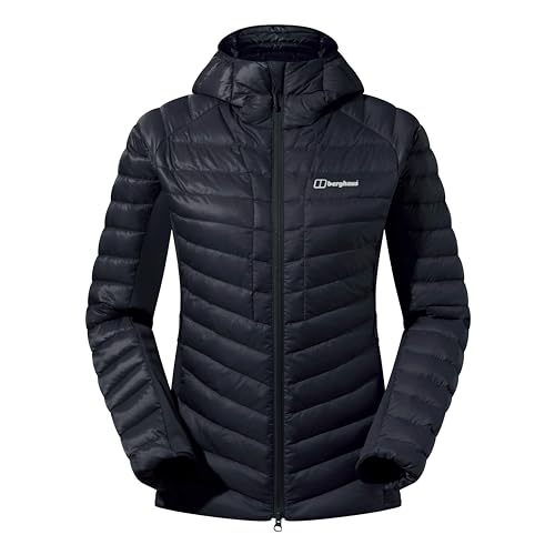 Berghaus Damska bluza z kapturem Tephra Stretch Reflect 2.0, Czarny / czarny, 46