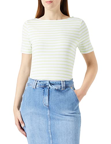 Gerry Weber T-shirt damski, Zielony/ecru/biały kółko, 44