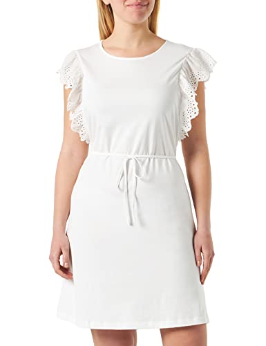 VERO MODA Damska sukienka Vmelis Sl Wide Short Dress JRS, Snow White, M