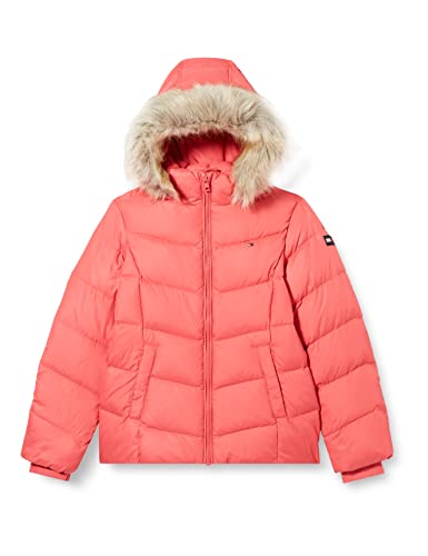 Tommy Hilfiger Essential Down Jacket Dziewczyna, Różowy (Empire Pink), 9 mese