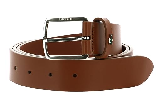 Lacoste RC4067 Skórzany pasek biodrowy, kamel, 85 męski, Camel