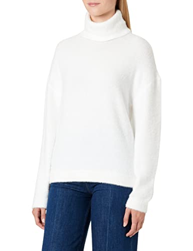 Vila Damski sweter VILAJULI z golfem L/S Knit-NOOS, White Alyssum, rozmiar XS, White Alyssum, XS