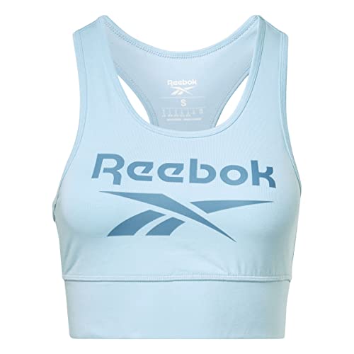 Reebok Damski biustonosz sportowy, niebieska perła, XL