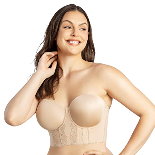 Parfait Elissa P50116 damski biustonosz bez ramiączek, pełny biust i pełna figura, bez ramiączek, europejski cielisty - 32GG, Europejski akt, 70K