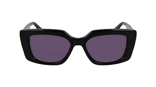 KARL LAGERFELD Damskie okulary przeciwsłoneczne KL6125S, czarne, jeden rozmiar, Czarny, Rozmiar uniwersalny