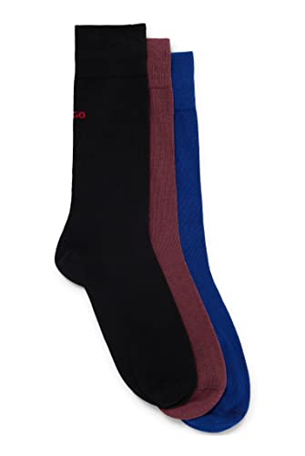 HUGO Męskie skarpety 3P RS UNI COLORS CC średniej wysokości z elastycznej mieszanki bawełny w trójpaku, Open Miscellaneous961, 35-38 EU