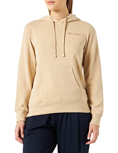 Champion Damska bluza z kapturem Legacy American Classics Powerblend Terry z małym logo, szarobrązowa, XL