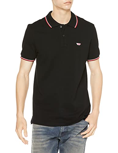Diesel T-Smith-d koszulka polo Koszulka męska, Czarny Czarny, XXL
