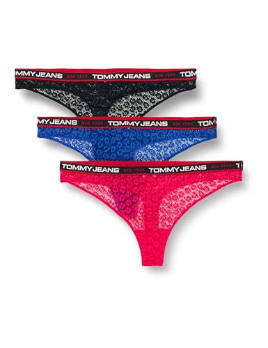 Tommy Jeans Stringi damskie, Gys Rose/Des Sky/Ultra Niebieski, XL