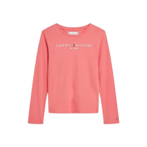 Tommy Hilfiger Koszulka dziewczęca Essential L/S, Empire Pink, 8 lat