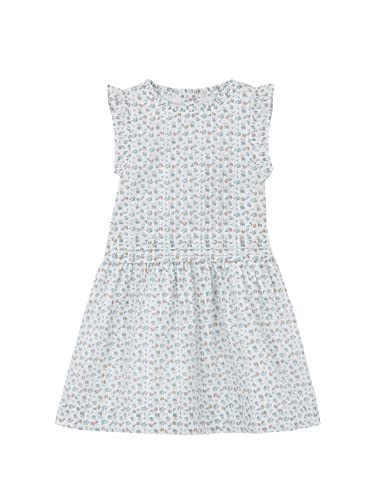 Gocco Sukienka z nadrukiem w kwiaty, Złamany biały, 3-4 lat