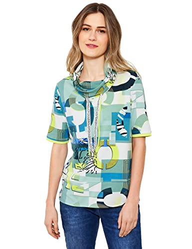 Cecil Damska koszulka z krótkim rękawem z nadrukiem, Vanilla White, XXL