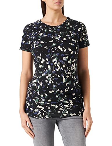 Noppies Damska koszulka pielęgniarska krótki rękaw nadruk na całej długości Kelso T-shirt, Niebieski grafit - P334, 34 PL