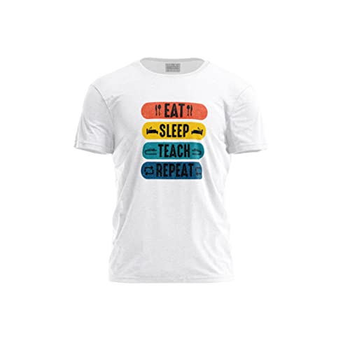 Green Fish, Męski T-shirt z cyfrowym nadrukiem,% 100 bawełna, biały, na co dzień, męskie topy, rozmiar: M, biały, M