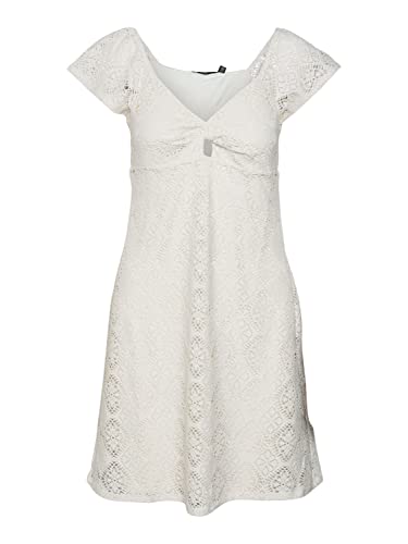 VERO MODA Women's VMMAYA SS Short Dress JRS, sukienka, brązowa, S, brzoza, S