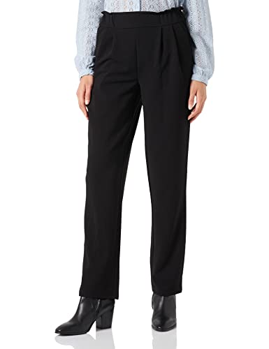 Vila Damskie spodnie VIFEBA HW Pants/KA, czarne, 36, czarny, 36