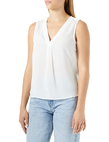 VERO MODA Women's VMDERMA SL WVN GA Top, Snow White, XS, Snow White, XS