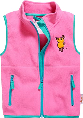 Playshoes Unisex dziecięca kurtka polarowa mysz, 18 - różowy, 152