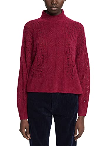 edc by ESPRIT Damski sweter 112CC1I314, 615/CHERRY RED, M