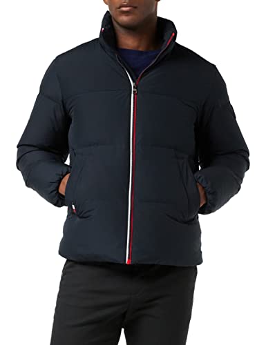 Tommy Hilfiger Męski puchowy płaszcz puchowy Hilfiger JKT puchowy płaszcz, Pustynne niebo, S