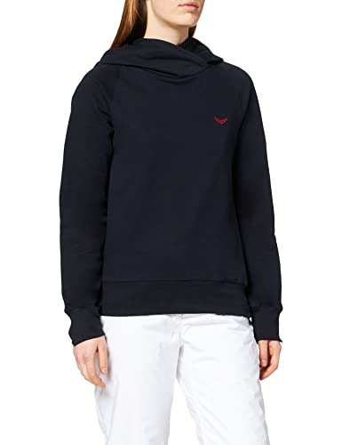 Trigema Damski sweter z kapturem, Navy-C2c, XL