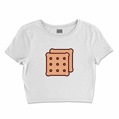 Bona Basics, Nadruk Cyfrowy, Koszulka Podstawowa dla Kobiet, 100% Bawełna, Biały, Casual, Topy dla Kobiet, Rozmiar: L, biały