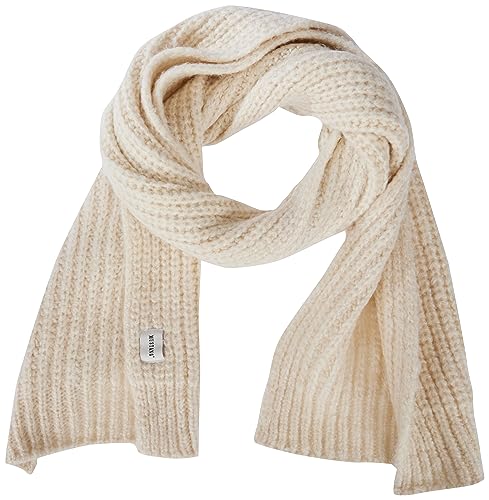 MUSTANG Damski styl INES Chunky Knit szalik z dzianiny, biały melanż 2078, jeden rozmiar, Whisper White Melange 2078, jeden rozmiar