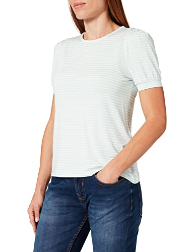 VERO MODA Damska koszulka Vmkate Ss Top JRS, Icy Morn/Stripes:white Stripes, M