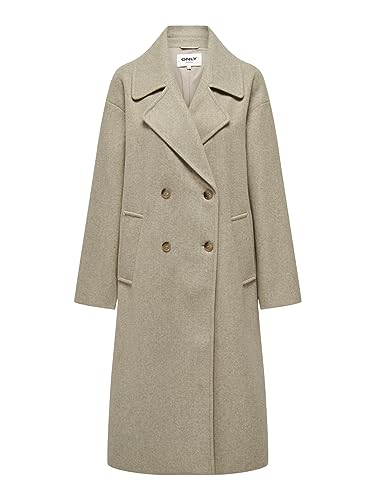 Bestseller A/S Onlwembley L/S Ovsize Coat TLR Noos płaszcz damski, Weathered Teak/Detail:Melange, 40