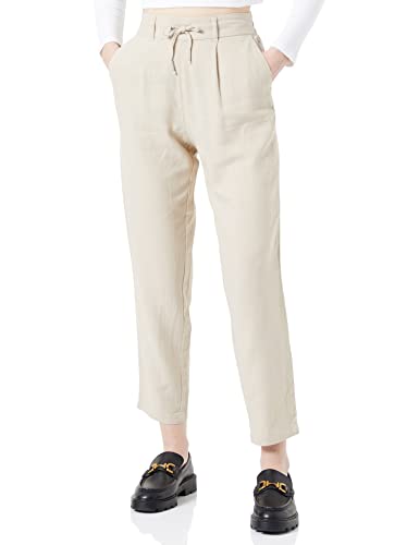 ONLY Damskie spodnie ONLCARO-POPTRASH Easy Linen BL PNT NOOS, Oxford Tan, XXLW / 32L, Oxford Tan, 32/L-XXL