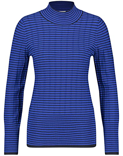 Gerry Weber Damski sweter 978003-35710, niebieski w paski, 36 (DE)