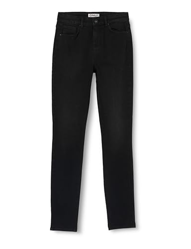 ONLY Onldruna Hw Skinny DNM Pimbox dżinsy damskie, czarny, 32W / 32L
