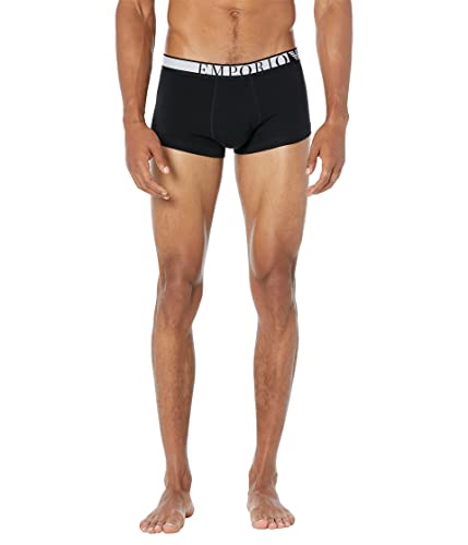 Emporio Armani Męski pasek z logo z boku, czarny, L