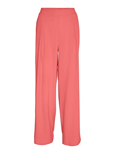 VERO MODA Vmmymilo Hw Wide Pants WVN Ga spodnie damskie, ge peach, XL