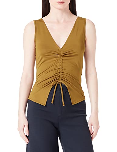 Sisley Women's Tank-TOP 30MPWH004 T-Shirt, Military Green 022, M, Wojskowy zielony 022, M
