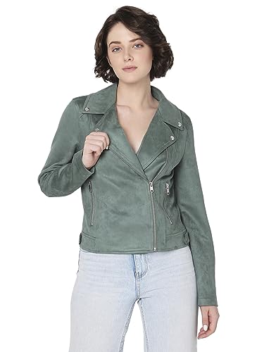 VERO MODA Kurtka damska, Ciemny las, XL